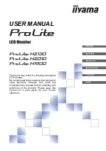 Iiyama PROLITE H1900 User Manual preview