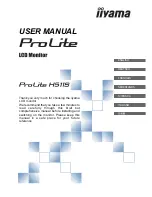 Iiyama ProLite H511S User Manual предпросмотр