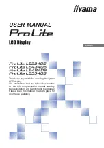 Iiyama PROLITE LE3240S User Manual preview