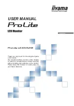 Iiyama ProLite le4041uhs User Manual preview