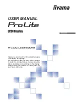 Предварительный просмотр 1 страницы Iiyama ProLite LE6540UHS User Manual