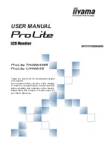 Предварительный просмотр 1 страницы Iiyama ProLite LH4664S User Manual