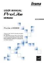 Предварительный просмотр 1 страницы Iiyama ProLite LH5580S User Manual