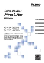 Предварительный просмотр 1 страницы Iiyama ProLite P1705S User Manual