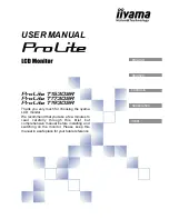 Preview for 1 page of Iiyama ProLite T1530SR User Manual