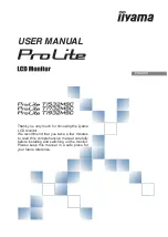 Iiyama ProLite T1532MSC User Manual предпросмотр