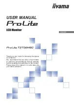 Iiyama ProLite T2736MSC User Manual preview