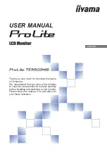 Iiyama ProLite TE5503MIS User Manual предпросмотр