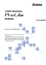 Iiyama ProLite TF1634MC User Manual предпросмотр