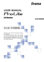 Iiyama ProLite TF3238MSC User Manual preview