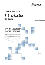 Iiyama ProLite X2380HS User Manual предпросмотр