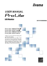 Iiyama ProLite X2474HS User Manual предпросмотр