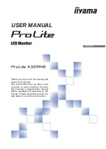 Предварительный просмотр 1 страницы Iiyama ProLite X3291HS User Manual