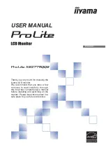 Предварительный просмотр 1 страницы Iiyama ProLite XB2779QQS User Manual