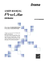 Preview for 1 page of Iiyama ProLite XU2395WSU User Manual