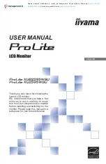 Iiyama ProLite XU2595WSU User Manual предпросмотр