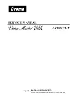 Iiyama Vision Master 1451 Service Manual предпросмотр