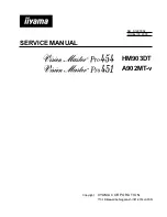 Предварительный просмотр 1 страницы Iiyama Vision Master Pro 451 Service Manual