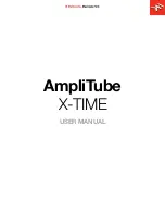 Preview for 1 page of IK Multimedia AmpliTube X-TIME User Manual