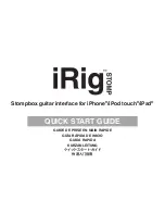 Preview for 1 page of IK Multimedia iRig STOMP Quick Start Manual