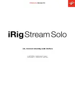 IK Multimedia iRigStreamSolo User Manual preview