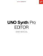 IK Multimedia Uno Synth Pro Editor User Manual preview