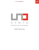 IK Multimedia UNO Synth User Manual preview