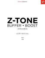 Preview for 1 page of IK Multimedia Z-TONE Buffer Boost User Manual