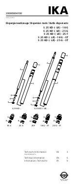 Preview for 1 page of IKA 0020002971 Technical Information