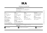 Предварительный просмотр 21 страницы IKA 0025004132 Operating Instructions Manual