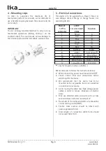 Предварительный просмотр 2 страницы IKA A 58 ISI Series User Manual