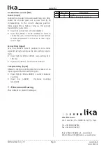 Предварительный просмотр 4 страницы IKA A 58 ISI Series User Manual