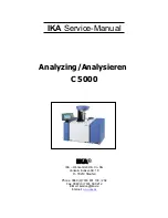 IKA C 5000 Service Manual preview