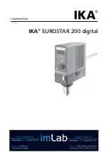 Предварительный просмотр 1 страницы IKA EUROSTAR 200 control Operating Manual