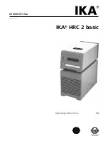 IKA HRC 2 basic Operating Instructions Manual предпросмотр