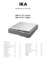 IKA HS 501 digital Operating Instructions Manual preview