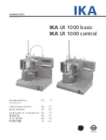 Предварительный просмотр 1 страницы IKA LR 1000 control Operating Instructions Manual