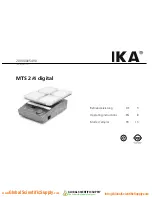 Предварительный просмотр 1 страницы IKA MTS 2/4 digital Operating Instructions Manual