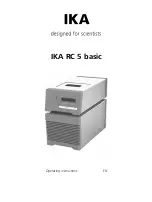 IKA RC 5 basic Operating Instructions Manual предпросмотр