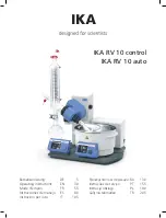 IKA RV 10 auto FLEX Operating Instructions Manual предпросмотр