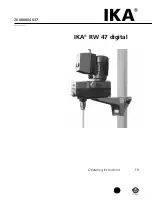 IKA RW 47 digital Operating Instructions Manual предпросмотр