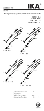 IKA S 25 N - 10 G Technical Information preview