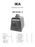 Предварительный просмотр 1 страницы IKA Vortex 2 Operating Instructions Manual