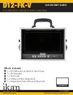 Preview for 1 page of Ikan D12-FK-V Quick Start Manual