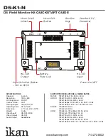 Preview for 3 page of Ikan D5-K1-N Quick Start Manual