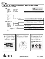 Preview for 5 page of Ikan D7w-DK Quick Start Manual