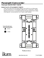 Preview for 8 page of Ikan Flyweight Camcorder Quick Start Manual