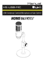 Ikan HOMESTREAM HS-USB-MIC Manual preview