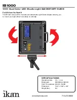 Предварительный просмотр 3 страницы Ikan IB1000 Quick Start Manual