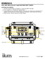 Предварительный просмотр 2 страницы Ikan IDMX500 Quick Start Manual